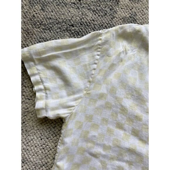 Holiday by Emma Mullholland Linen Checkered Top - Picture 5 of 6